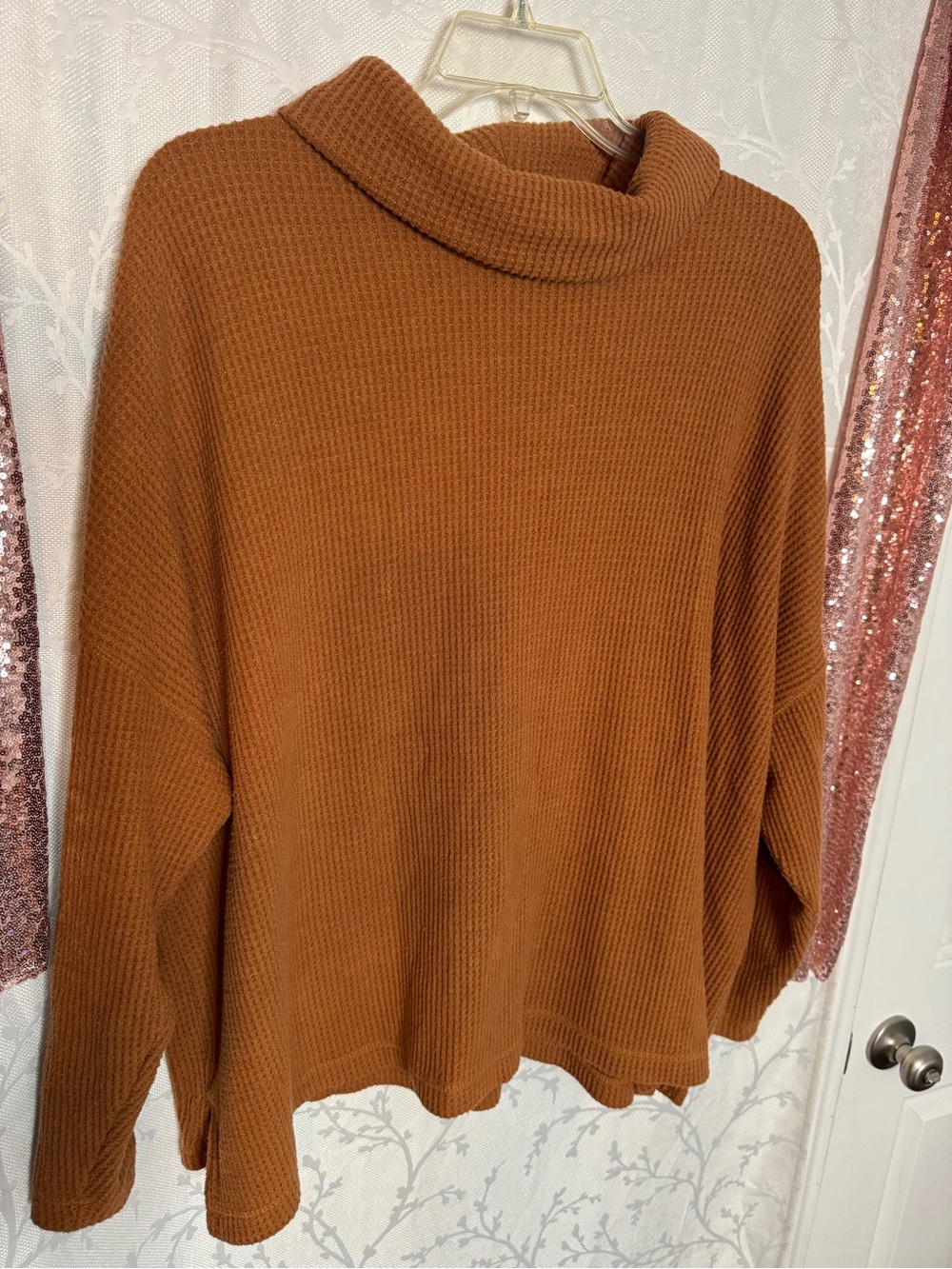 Old Navy Women's Cowl Neck Sweater - Rust Brown